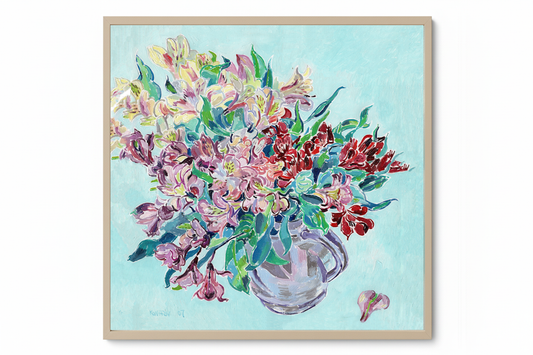 "Alstroemeria Bouquet" Canvas Art Print by Vitali Komarov
