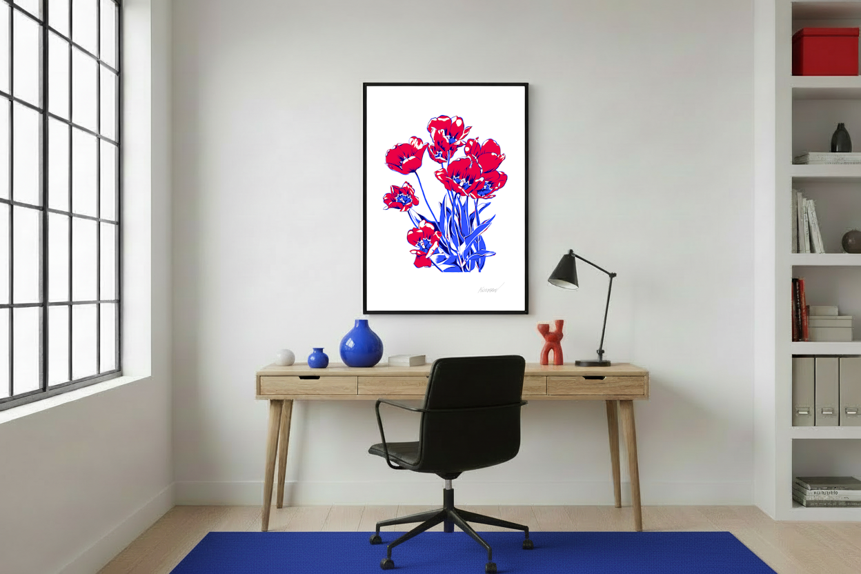 "April" from the "Flowering Graphics" Series