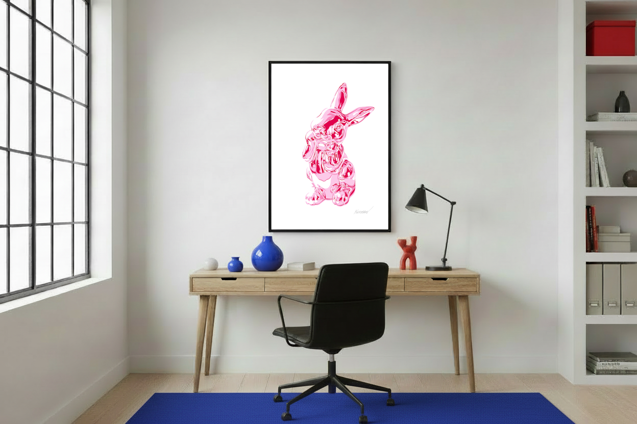"Fiery Bunny" from the "Flowering Graphics" Series