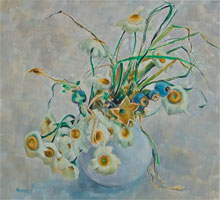 Original oil flower painting no.1016