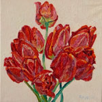 Original oil flower painting no.855