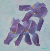 Original oil flower painting no.953
