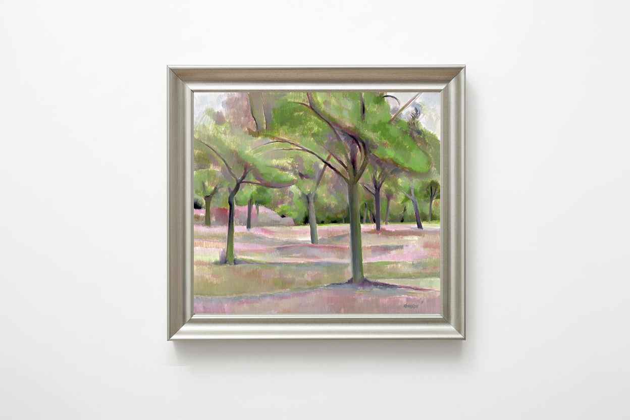 Whispering Orchard / Šeptající sad oil on canvas