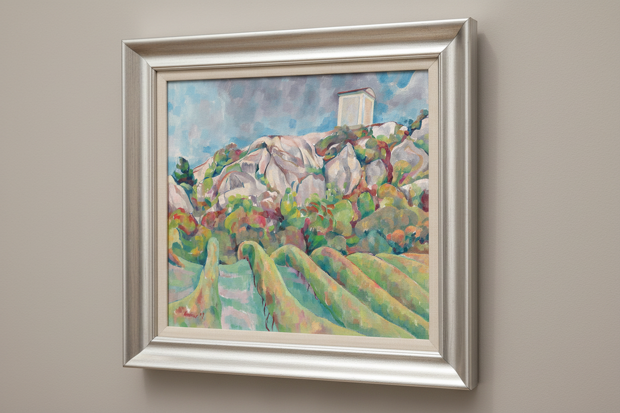 Vineyards near Holy Hill / Vinice pod Svatým kopečkem oil on canvas