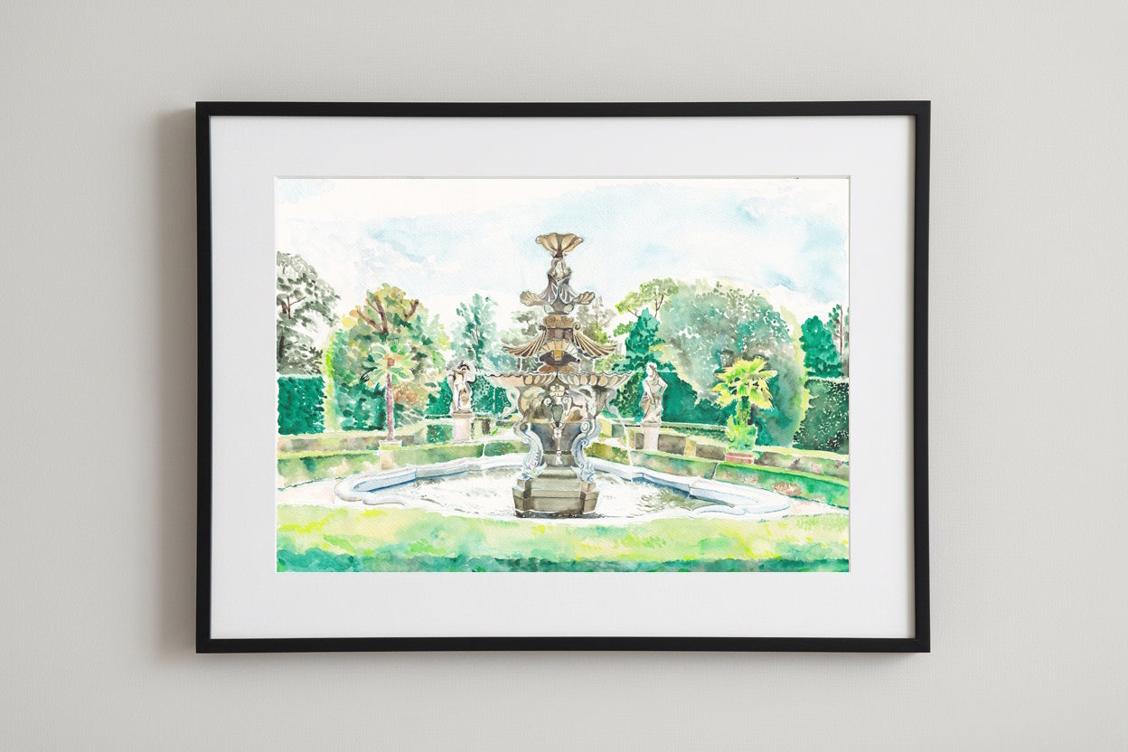 Aquarell "Venezianischer Brunnen"