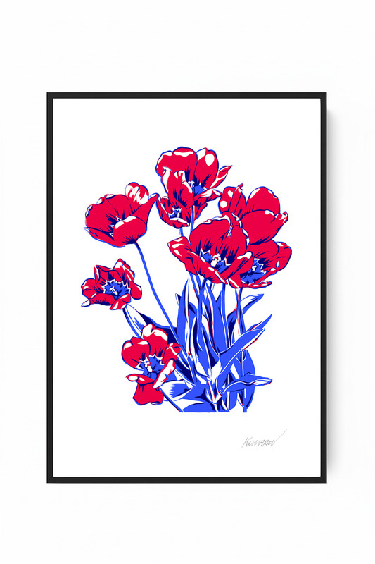 "April" from the "Flowering Graphics" Series