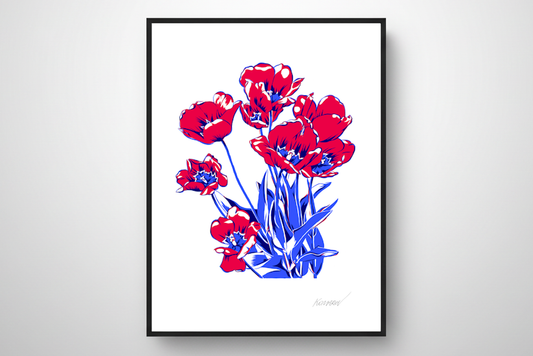 "April" from the "Flowering Graphics" Series