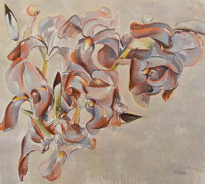 Original oil flower painting no.1061