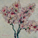 Original oil flower painting no.843