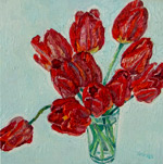 Original oil flower painting no.854