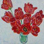 Original oil flower painting no.856