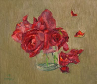 Original oil flower painting no.909